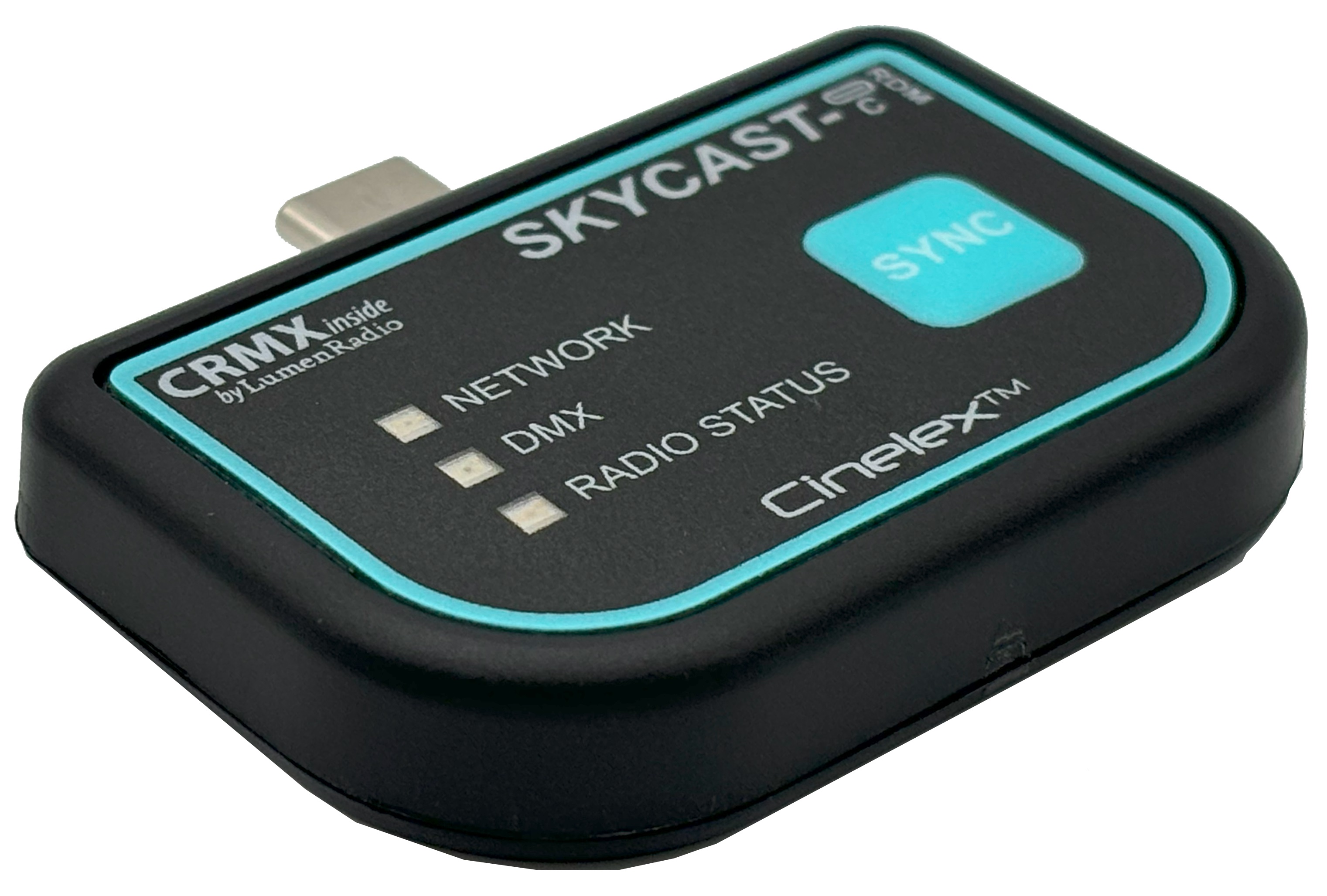 CINELEX SKYCAST-C-RDM  USB-C to CRMX Wireless DMX Transmitter