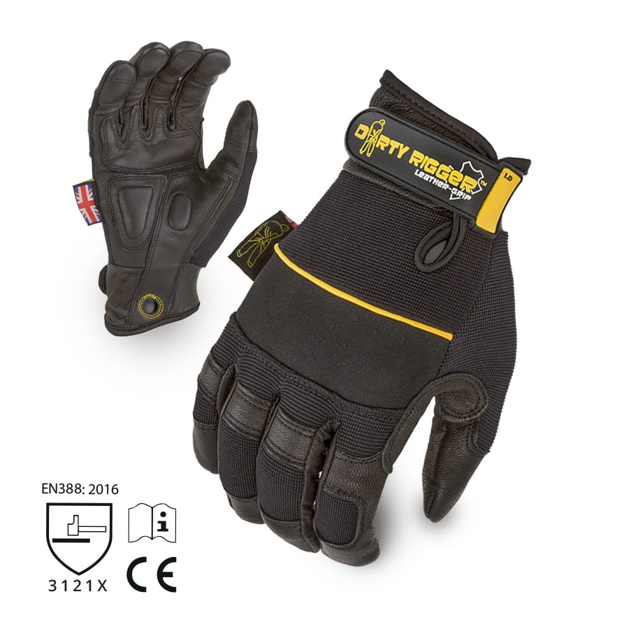 Dirty Rigger Leather Grip™ Heavy Duty Rigger Glove