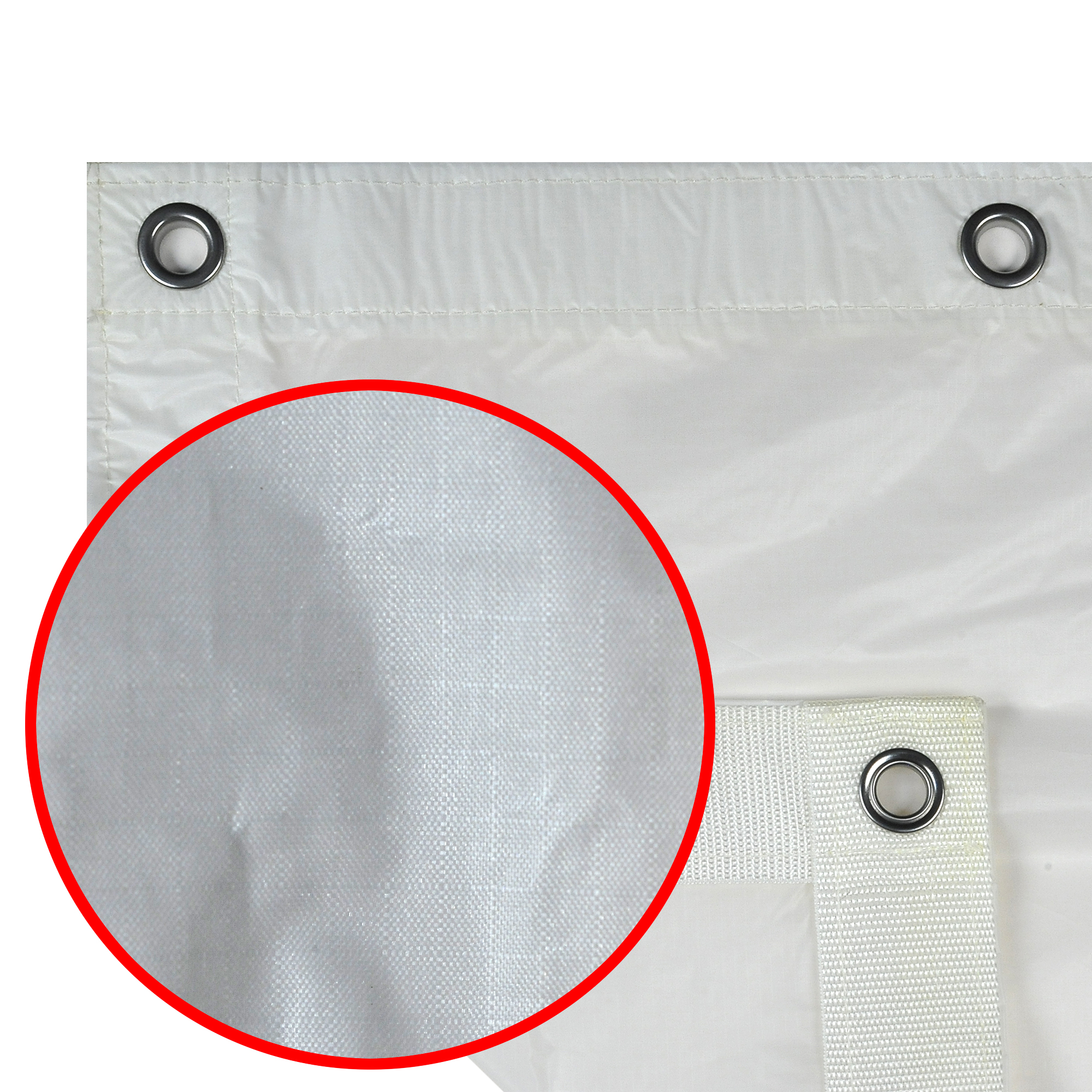 TRP 20´ x 40´ (609x1218cm) Grid Cloth Half, White (Silent)